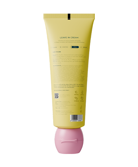 The backside of Leave-in cream is visible in the image