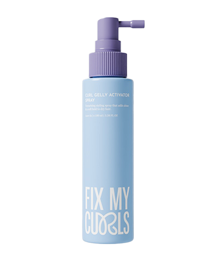 Curl Gelly Activator spray of Fix My Curls has been presented in this image