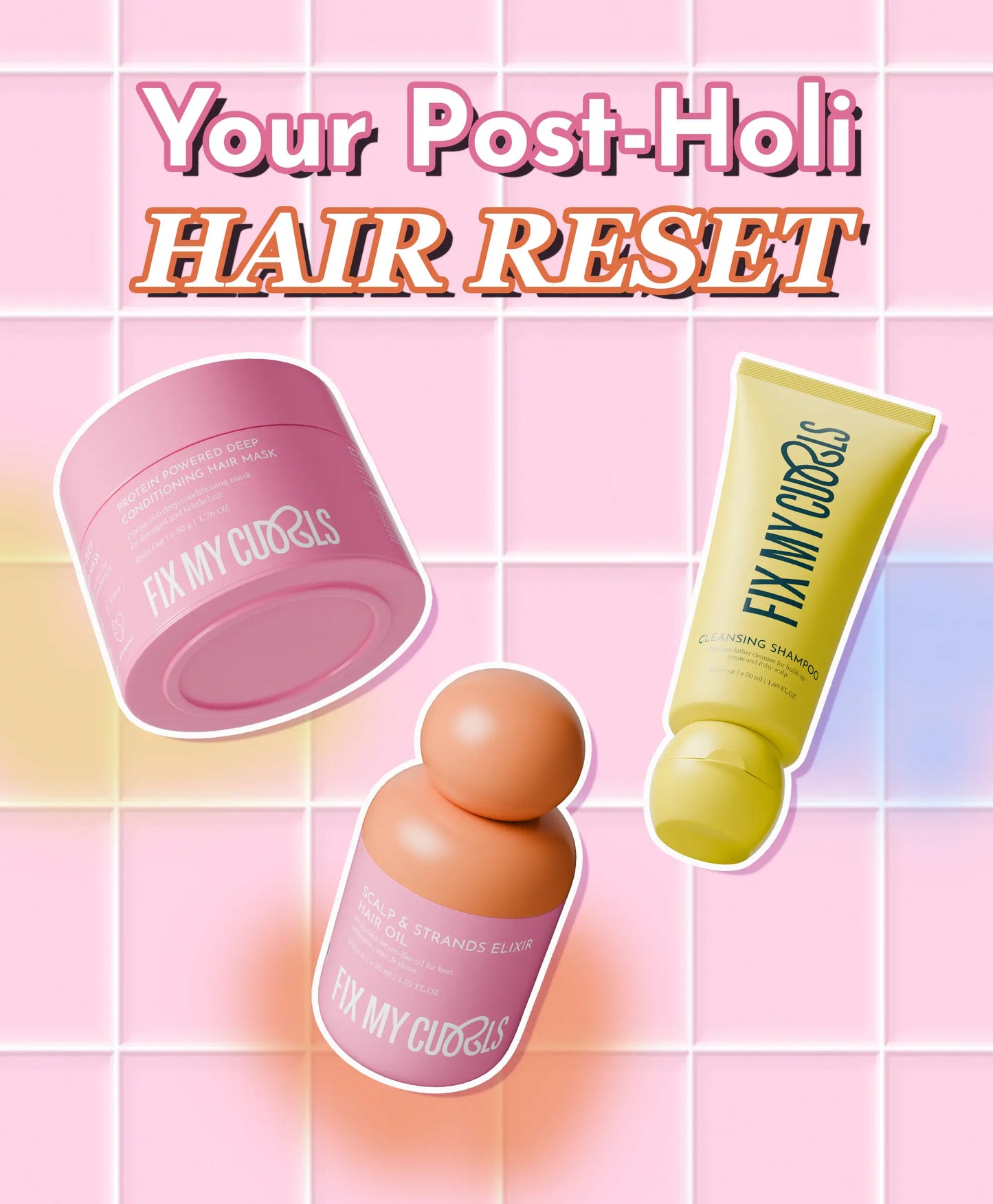 Holi Hair Rescue Bundle - With protein mask