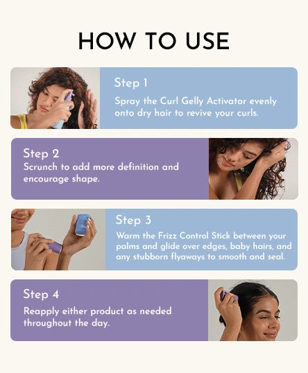 Frizz Control Stick + Curl Gelly Activator Spray Duo