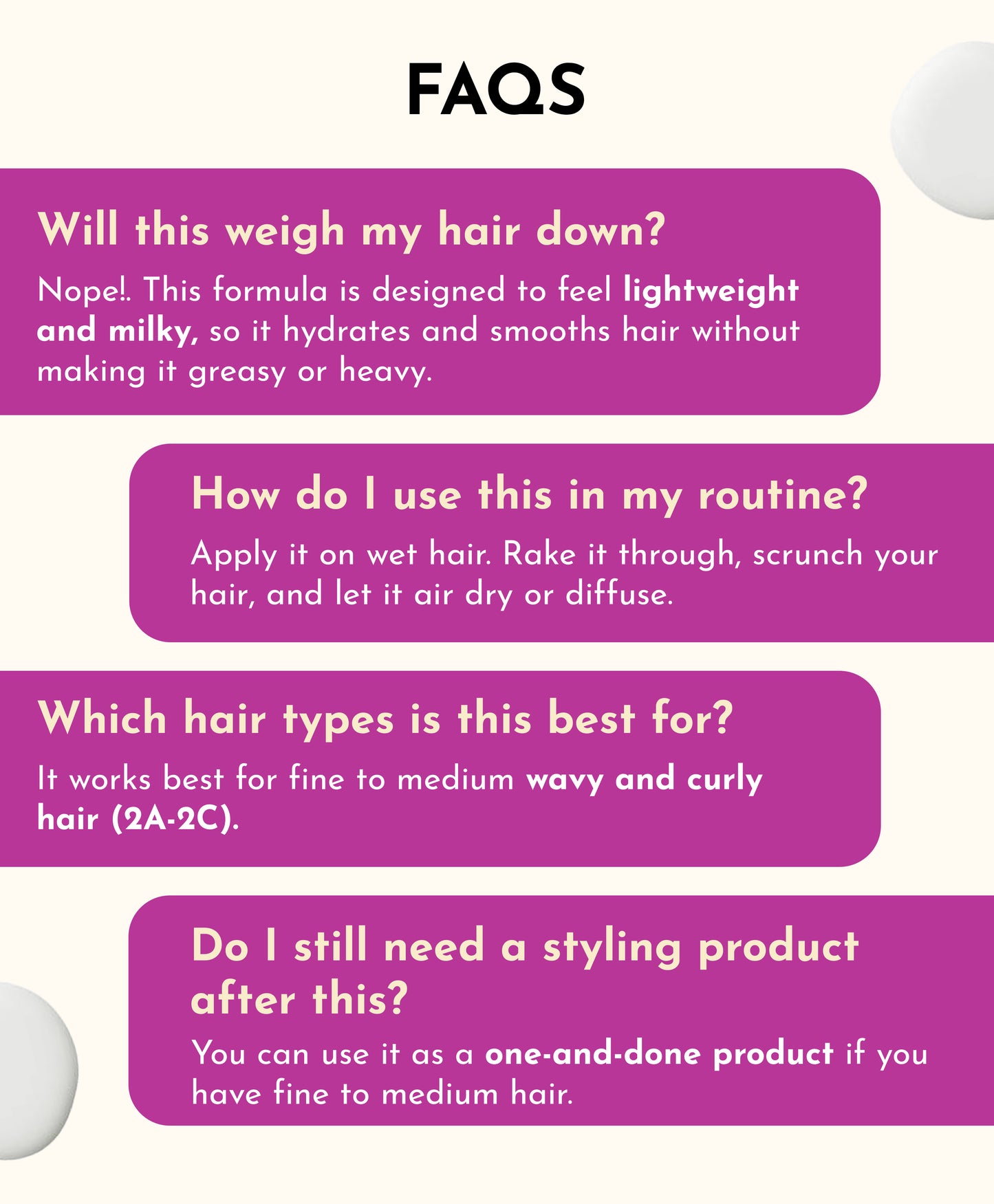 MILKY LEAVE IN SERUM