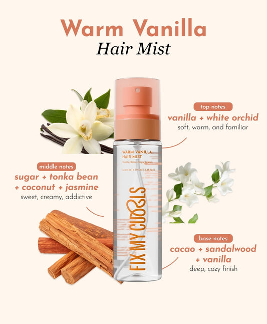 Warm Vanilla Hair & Body Perfume Mist