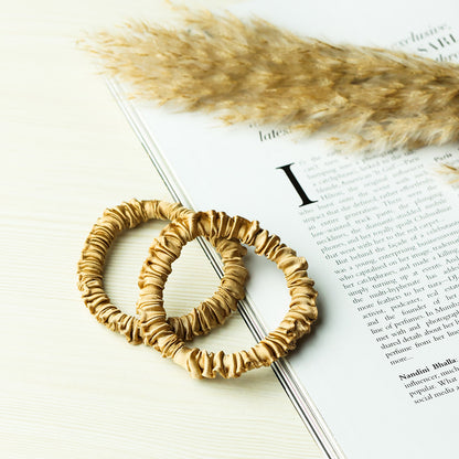 Italian Satin Skinny Scrunchies