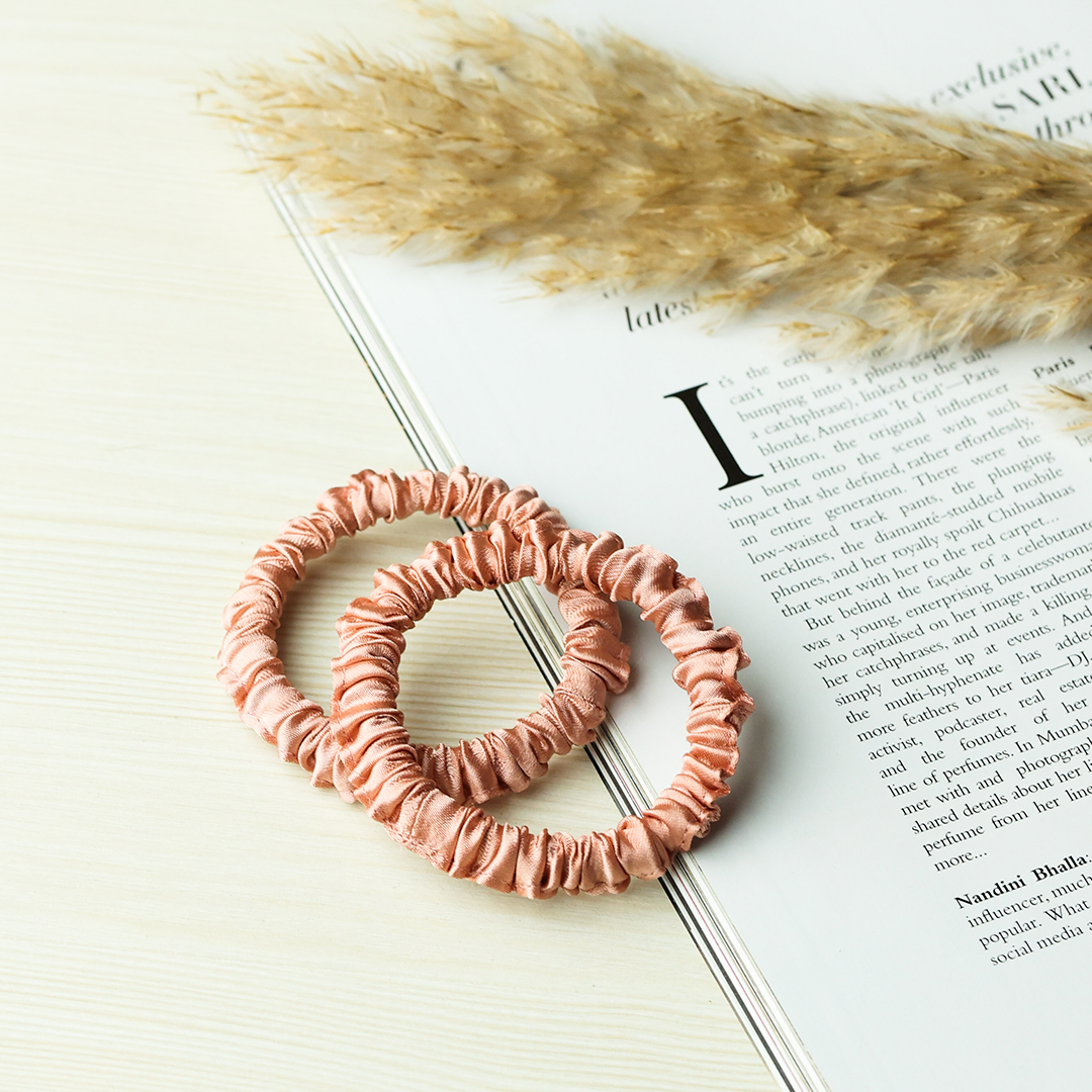 Italian Satin Skinny Scrunchies