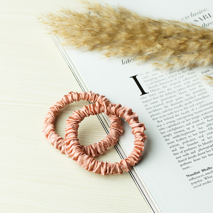 Italian Satin Skinny Scrunchies
