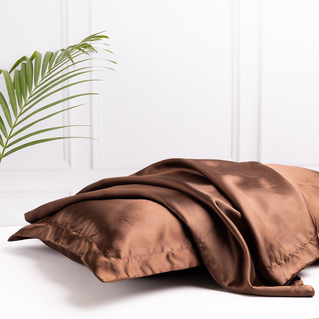 Chocolate Fudge Pillow Talk Pillowcases (Italian Satin)